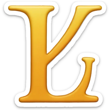 letter A next to letter L sticker