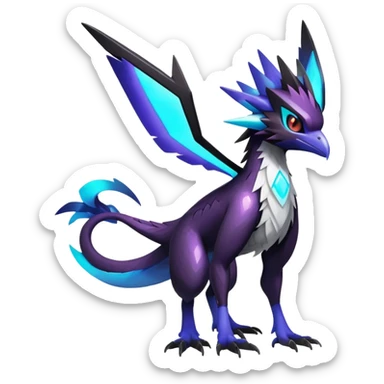 Shiny Dark Trico-Silvally-Noivern-Hybrid (Full body) sticker