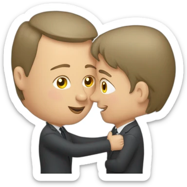 Putin kissing zelensky sticker
