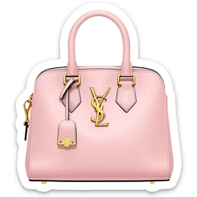 Pastel pink YSL bag sticker