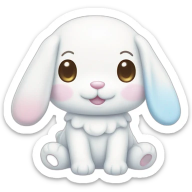 cinnamoroll, sanrio, bunny sticker