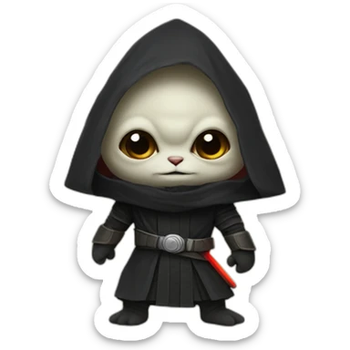 Grogu as a Sith sticker