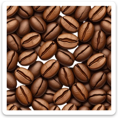 coffee beans sticker
