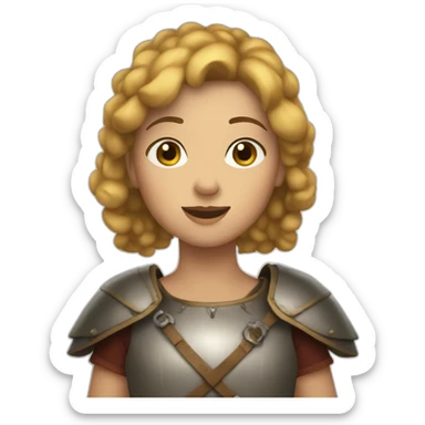 cute joan of ark sticker