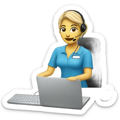 customer service sticker