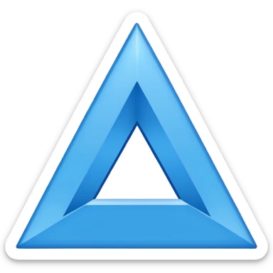 Triangle sticker