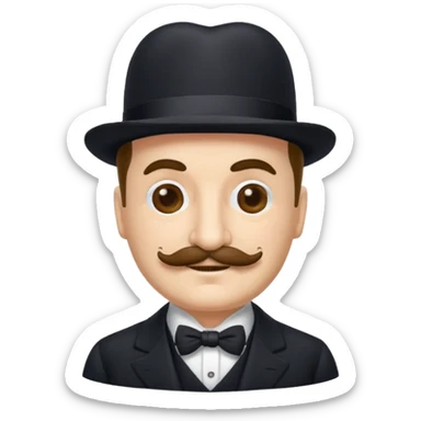 Hercules poirrot as an emoji sticker