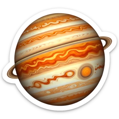 Jupiter planet sticker