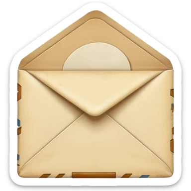 Vintage envelope  sticker