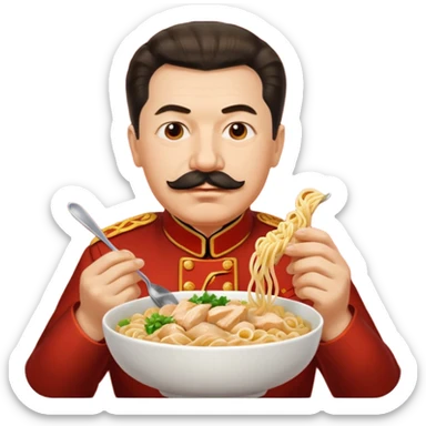 Stalin ăn mì gà sticker