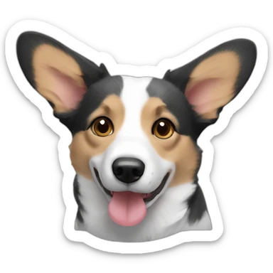Cardigan welsh corgi short hair sticker