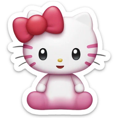 Hello kitty with hearts sticker