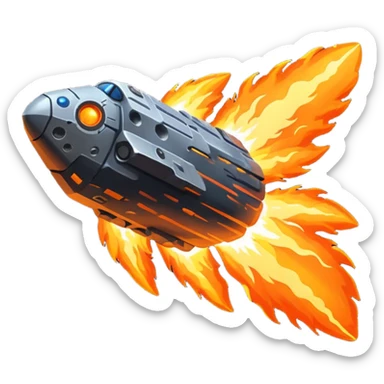 Asteriod emoji make it Falling like a shooting star keep it a ssteriod alone sticker