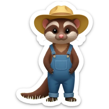 Farmer mink sticker