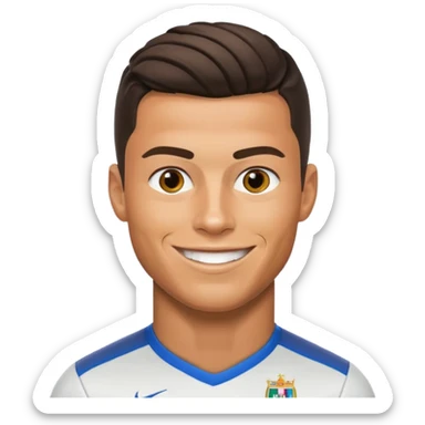 Cristiano Ronaldo football emojis sticker