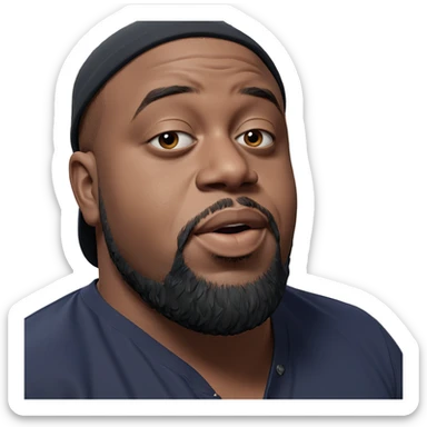 cool guy with beard hat sticker