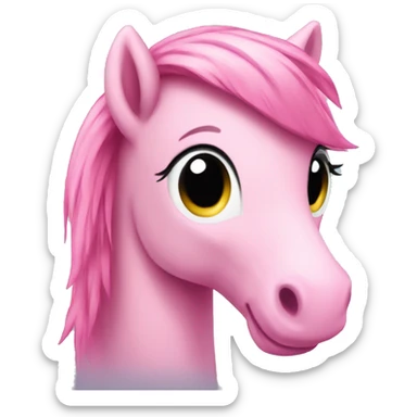 Little pink pony sticker