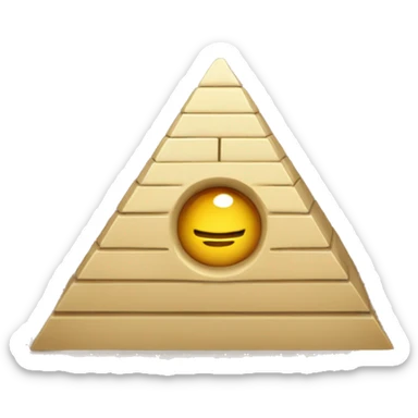 Pyramide illumina sticker