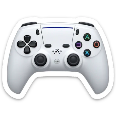 White Ps5 dualsence controller sticker