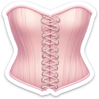 Pastel pink corset  sticker