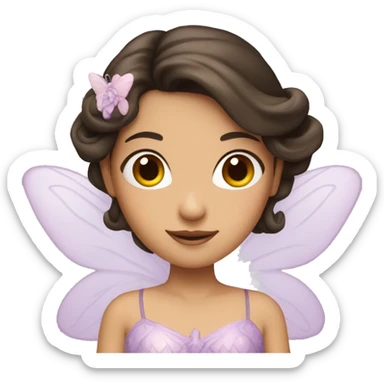 Fairy princess brunette  sticker