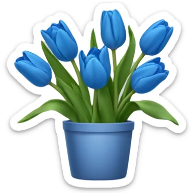 Tulipanes azules
 sticker