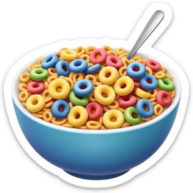 cereal froot loops sticker