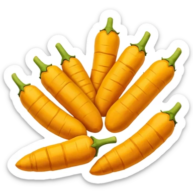 tumeric root sticker