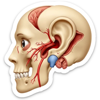 ear anatomy sticker
