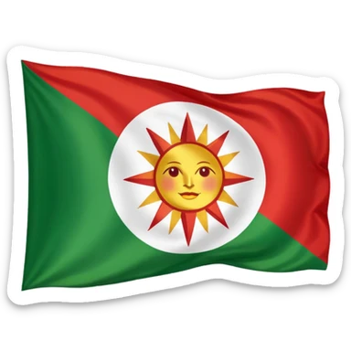 Create a Kurdistan flag  sticker