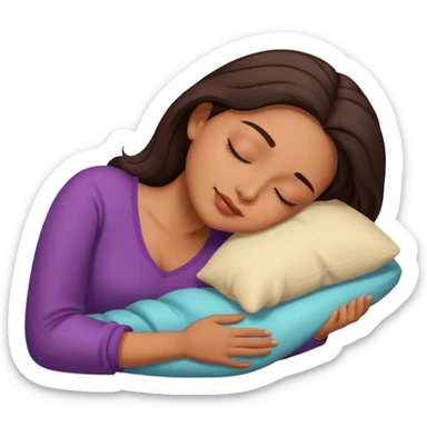 Latina baddie sleeping sticker