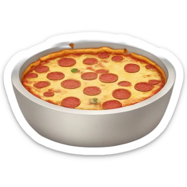 dog bowl with pizza inside sticker