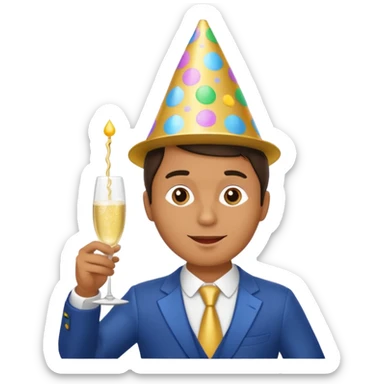 Hombre fiestero  sticker