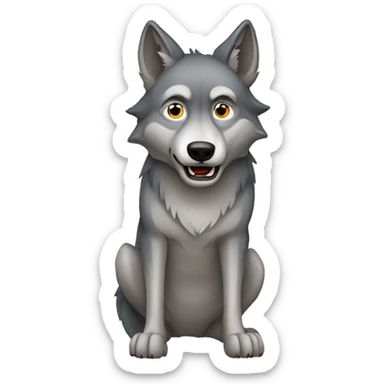 Wolf sticker