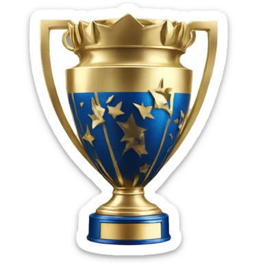 Premier league trophy sticker