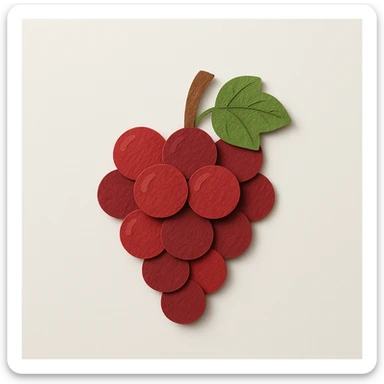 red grapes sticker