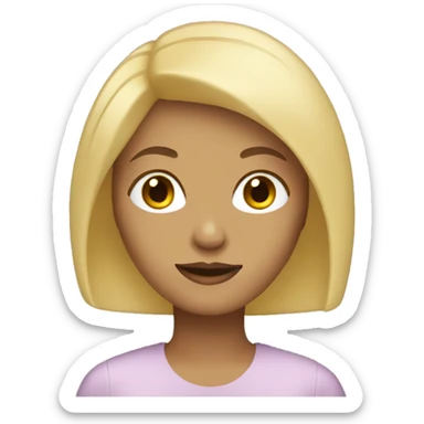 Woman with blonde bob  sticker
