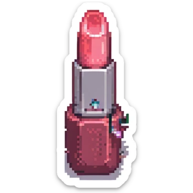 lipstick pixel art style sticker