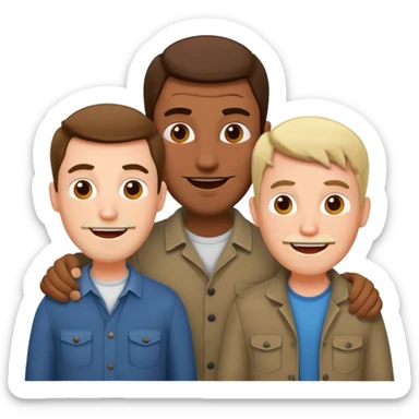 now hsve s dad one a mad one and a happy one sticker