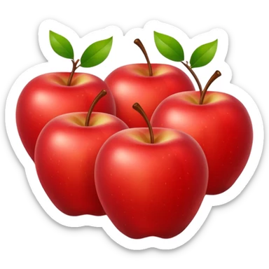 a few red apples sticker