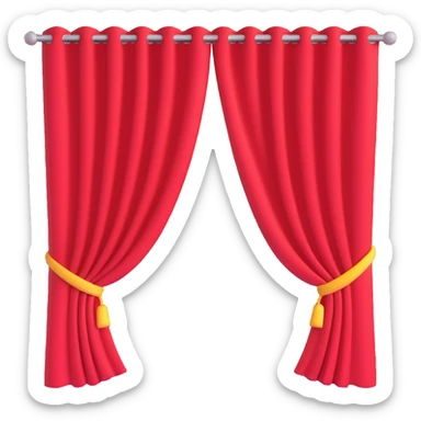 curtain plain sticker
