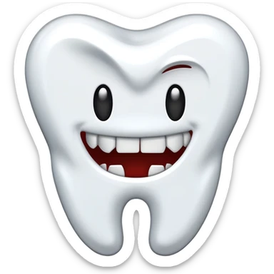 Brooken tooth emoji sticker