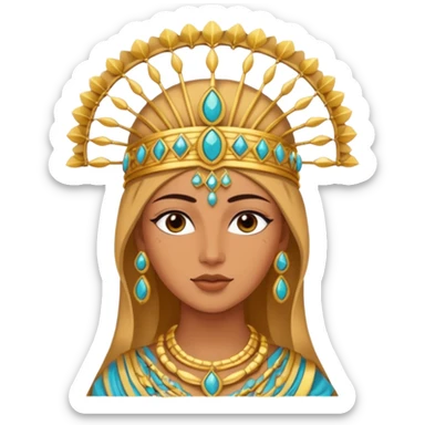 una diosa de la época púnica, de alto rango sticker