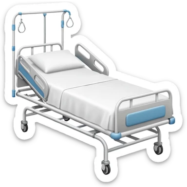 A hospital bed sticker
