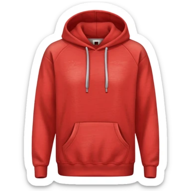 a red hoodie sticker