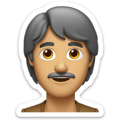 Hombre sacandi lengua sticker