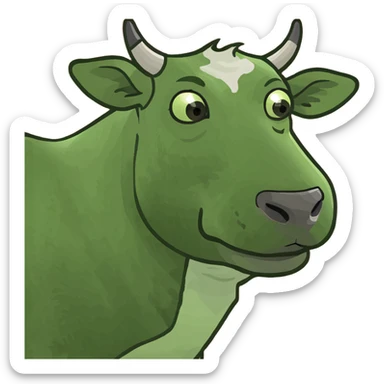 Cow sticker
