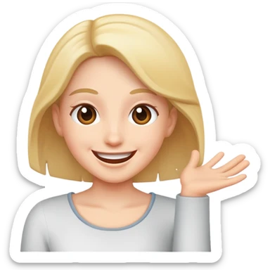 súper excited sticker