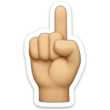 point finger sticker