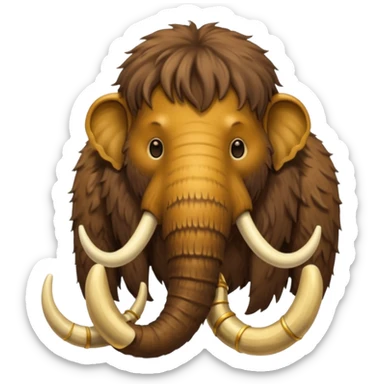 mamut elephant wearing necklace sticker